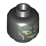 Lego hlava, černá (6116541)